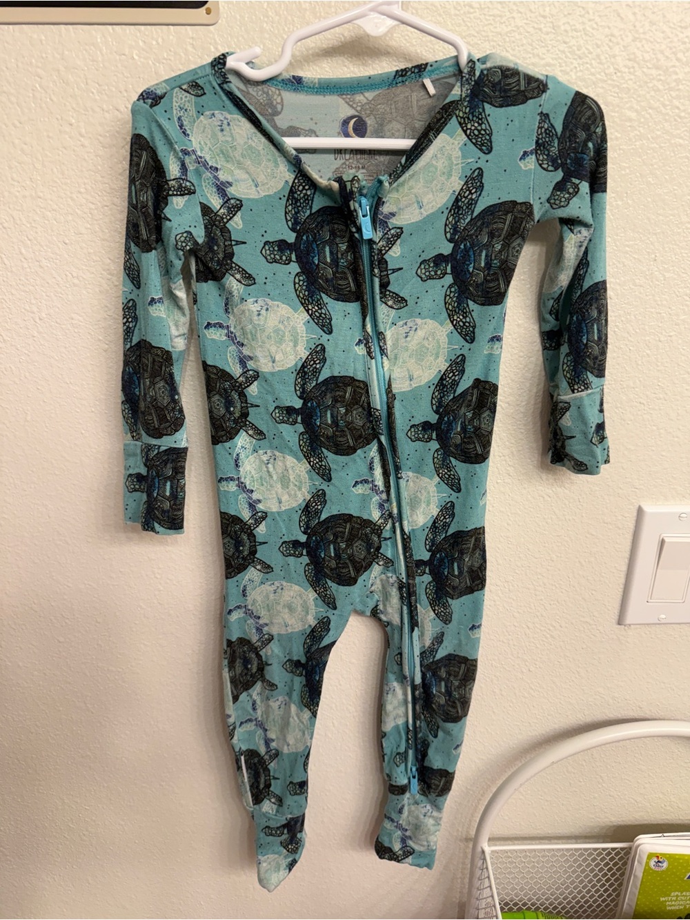 Bamboo Footie Pajamas - Sea Turtle